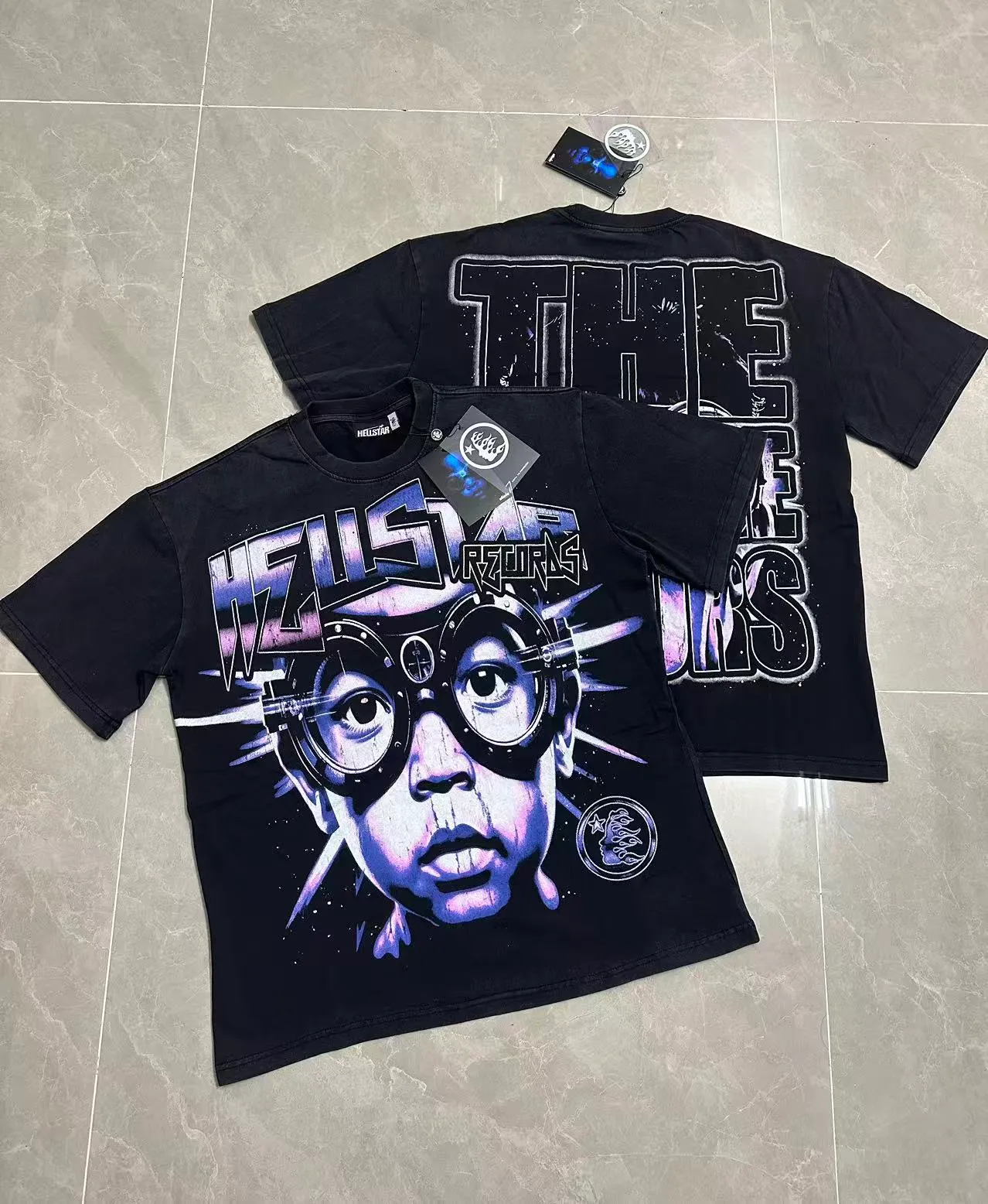 Black # I In Stock Hellstar T （fabric):32 Sizes（size）：S-M L X L （colour）： Black